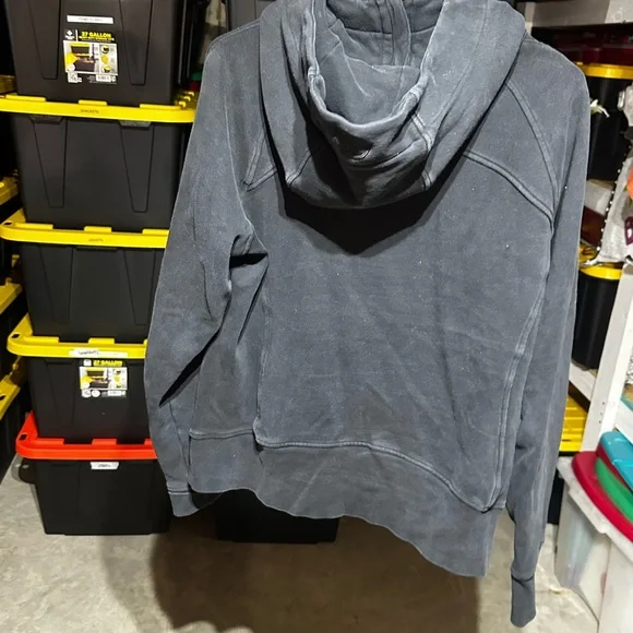 Lululemon Black Cotton Fleece Hoodie - Picture 9 of 9